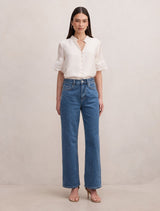 Ana Lace Detail Blouse Forever New