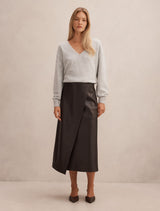 Amelia Pu Wrap Skirt Forever New