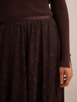 Heather Lace Midi Skirt Forever New