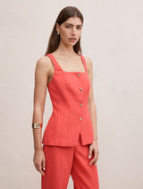 Lee Square Neck Waistcoat Forever New