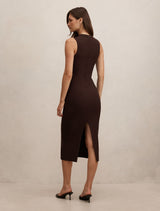 Frankie High Neck Keyhole Bodycon Dress Forever New