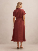Therese Short Sleeve Midi Dress Forever New