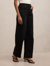 Nicki Petite Mid-Rise Straight Jeans Forever New