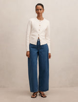 Emma Petite Mid Rise Barrel Jeans Forever New