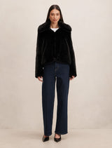 Piper Short Faux Fur Jacket Forever New