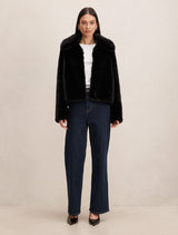 Piper Short Faux Fur Jacket Forever New