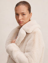 Piper Short Faux Fur Jacket Forever New