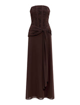 Lorelei Strapless Ruched Maxi Dress Forever New