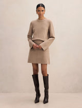 Natalie Petite Knit Mini Skirt Forever New