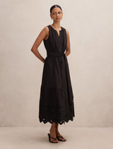 Dahlia Petite Embroidered Midi Dress Forever New