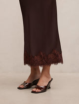Adele Lace Trim Midi Skirt Forever New