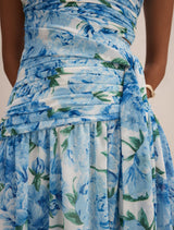 Connie Petite Ruched Asym Maxi Dress Forever New