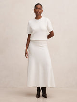 Elliotte Petite Knit Midi Skirt Forever New