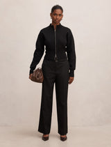 Kyla Petite Belted Straight Leg Pants Forever New