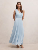 Leia Pleated Cape Maxi Dress Forever New