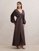 Vera Draped Batwing Maxi Dress Forever New