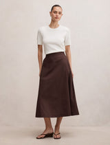 Chrissy Cotton Midi Skirt Forever New