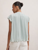 Autumn Flutter Sleeve Blouse Forever New