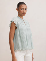 Autumn Flutter Sleeve Blouse Forever New