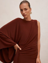 Fleur Cape Shoulder Maxi Dress Forever New