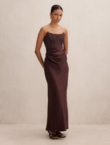 Ivy Petite Lace Corset Maxi Dress Forever New