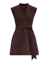 Rory Structured Tie Mini Dress Forever New
