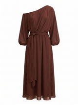 Samantha Tipped Draped Midi Dress Forever New