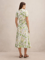 Avery Short Sleeve Seam Detail Midi Dress Forever New