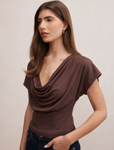 Phoebe Draped Cowl Top Forever New