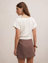 Phoebe Draped Cowl Top Forever New