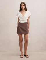 Phoebe Draped Cowl Top Forever New