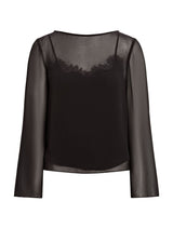 Lottie Sheer Long Sleeve Top Forever New