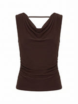 Ada Petite Drape Cowl Back Top Forever New
