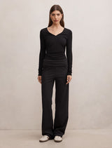 Wren Fold Waist Wide Leg Pants Forever New