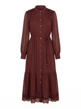 Harriet Petite Lace Midi Dress Forever New