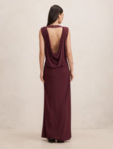 Leni Draped Backless Dress Forever New