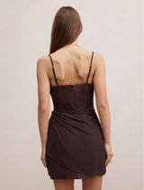 Sienna Linen Sarong Mini Dress Forever New