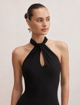 Arlette Halter Neck Scarf Maxi Dress Forever New