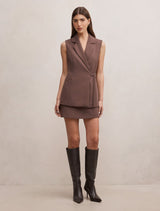 Demi Tie Sleeveless Blazer Forever New