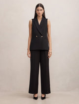 Dani Double Breasted Sleeveless Blazer Forever New