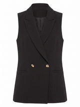 Dani Double Breasted Sleeveless Blazer Forever New