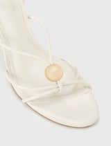 Summer Strappy Metal Trimmed Heeled Sandal
