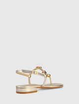 Fiona 2 Irregular Shaped Trim Flat Sandal Forever New