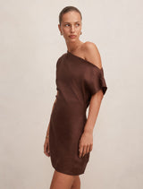 Danielle Asym Linen Mini Dress Forever New
