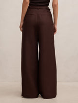 Matilda Linen Blend Wide Leg Pants Forever New