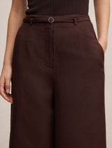 Matilda Linen Blend Wide Leg Pants Forever New