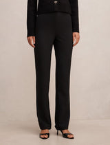Emily Slim Tailored Pants Black Forever New