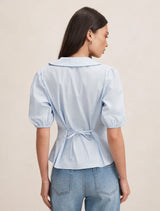Gracie Bubble Sleeve Shirt Forever New