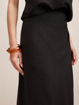 Mila Linen Wrap Maxi Skirt Forever New