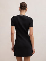 Isobella Tipped Knit Mini Dress Forever New